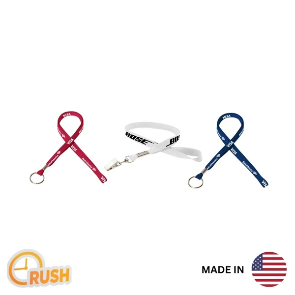 35" polyester tubular lanyard with choice of hardware. Assembled in the... from ASI 30250 AZX Sport USA