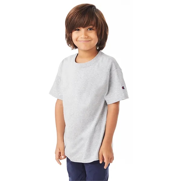 Youth-sized short sleeve cotton T-shirt with double-needle sleeves and bottom hems.... from ASI 34063 alphabroder