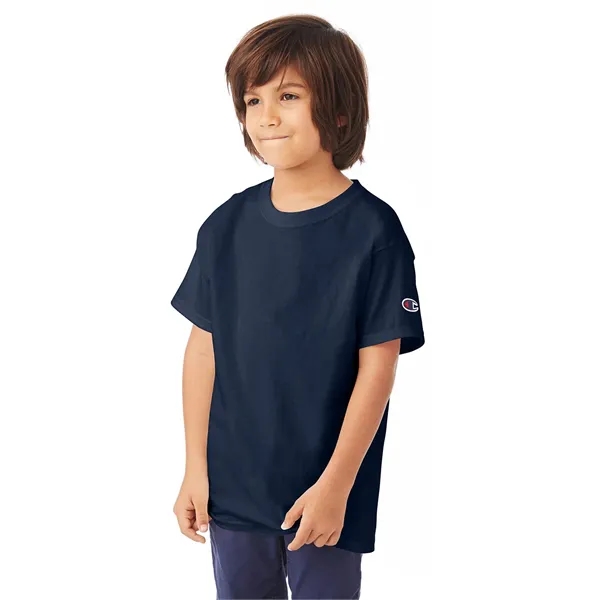 Youth-sized short sleeve cotton T-shirt with double-needle sleeves and bottom hems.... from ASI 34063 alphabroder