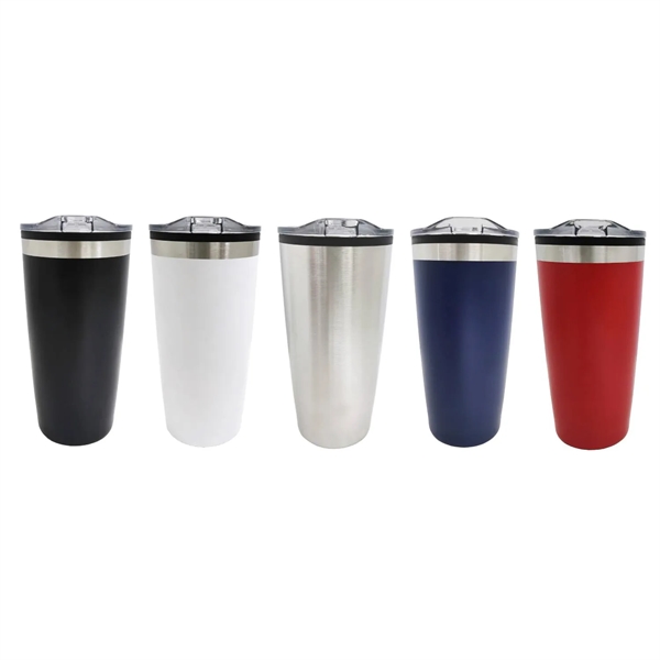Double wall tumbler with lid, 20 oz. plus 1 color silkscreen... from ASI 37218 Athena Promo (tm)