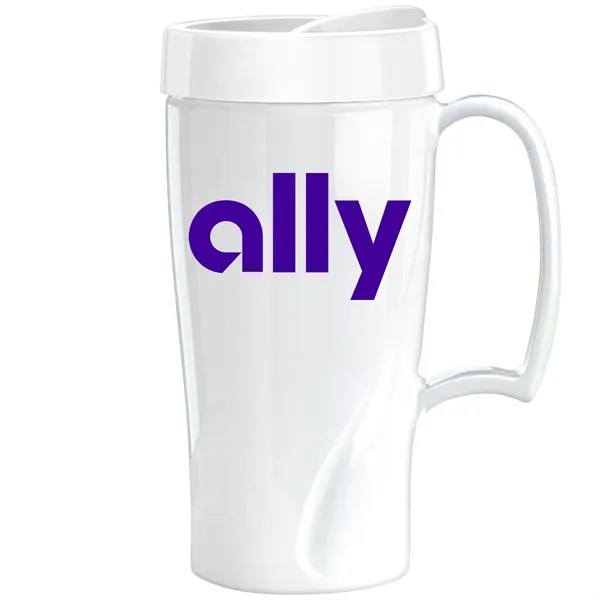 Travel mug with handle, 16 oz. Made in the USA.... from ASI 80060 VisionUSA
