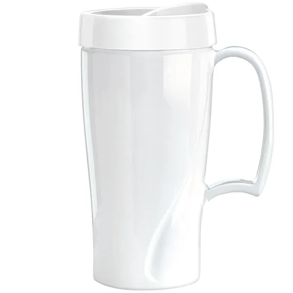 Travel mug with handle, 16 oz. Made in the USA.... from ASI 80060 VisionUSA