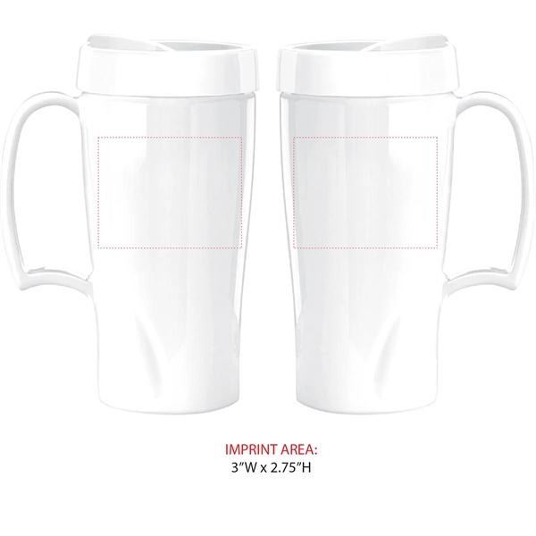 Travel mug with handle, 16 oz. Made in the USA.... from ASI 80060 VisionUSA