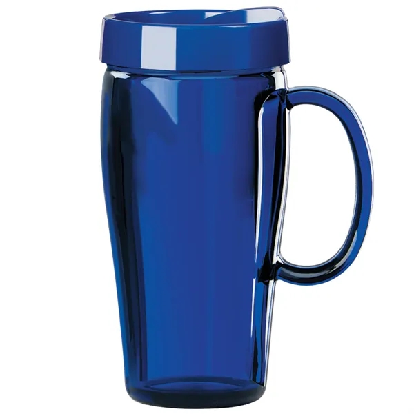 16 oz. Travel mug with heavy-wall construction and open-close lid. Made... from ASI 80060 VisionUSA
