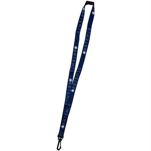 36" x 5/8" lanyard with a safety breakaway and dye-sublimation printing.... from ASI 39552 BEL Promo