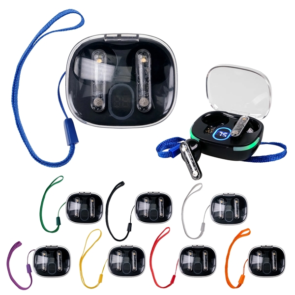 Light Up Display Lanyard Bluetooth Earbuds... from ASI 30208 A P Specialties / AP Specialties