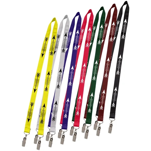 36" x 3/4" micro-weave double-ended lanyard with full color, edge-to-edge printing.... from ASI 39552 BEL Promo