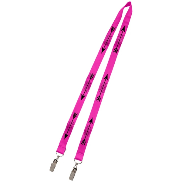 36" x 3/4" micro-weave double-ended lanyard with full color, edge-to-edge printing.... from ASI 39552 BEL Promo