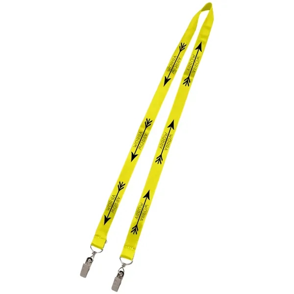 36" x 3/4" micro-weave double-ended lanyard with full color, edge-to-edge printing.... from ASI 39552 BEL Promo