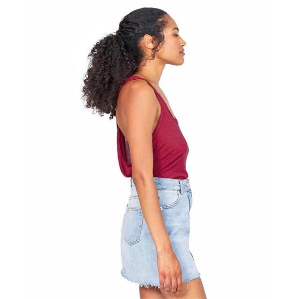 US Blanks ladies' sheer cropped racer tank that's fitted with side... from ASI 34063 alphabroder