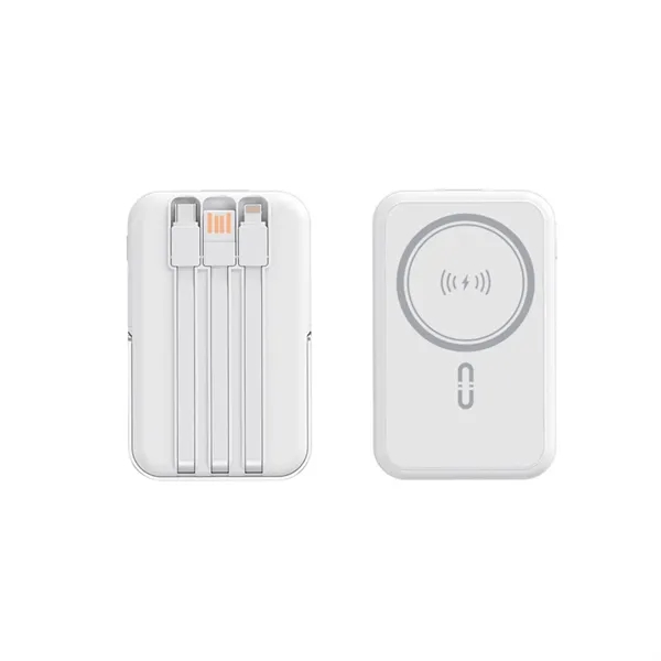 Digital display magnetic wireless power bank with 1 color of silkscreen... from ASI 37218 Athena Promo (tm)