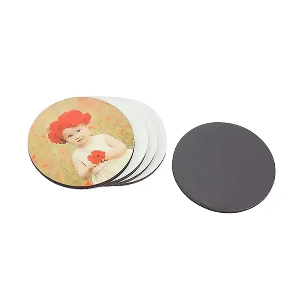 Round shape MDF magnet plus free sublimation heat transfer printing in... from ASI 37218 Athena Promo (tm)