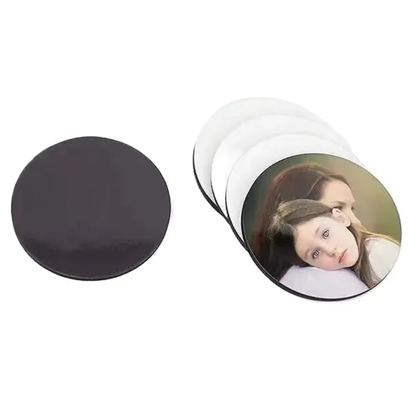 Round shape MDF magnet plus free sublimation heat transfer printing in... from ASI 37218 Athena Promo (tm)