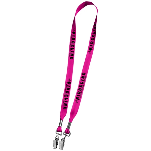 36" x 3/4" micro-weave double ended lanyard with dye sublimation printing.... from ASI 39552 BEL Promo