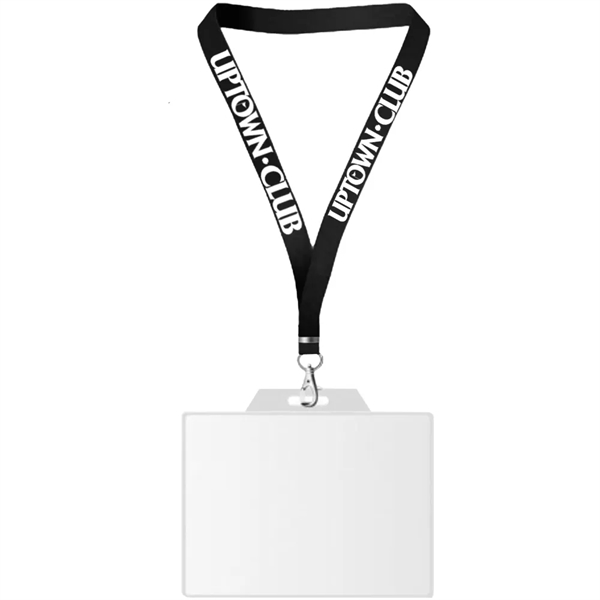 22" x 3/4" lanyard with badge holder.... from ASI 39552 BEL Promo