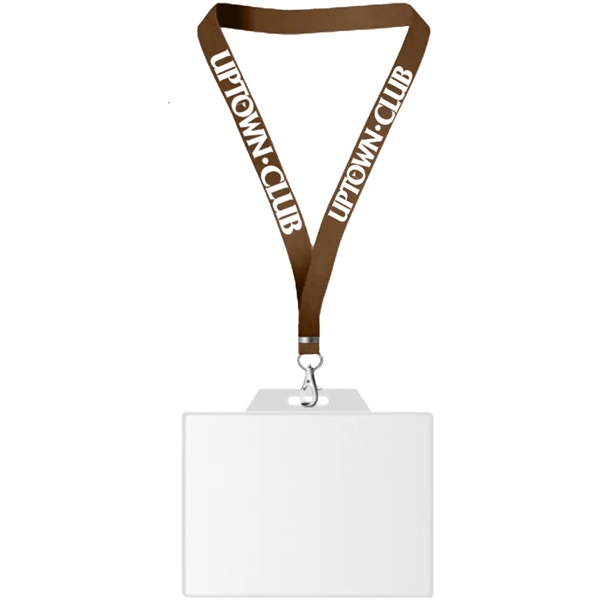 22" x 3/4" lanyard with badge holder.... from ASI 39552 BEL Promo