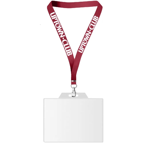 22" x 3/4" lanyard with badge holder.... from ASI 39552 BEL Promo