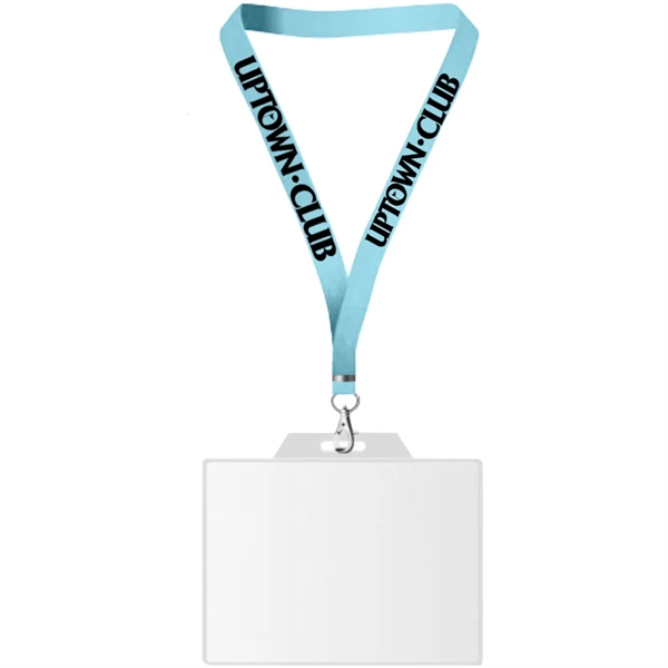 22" x 3/4" lanyard with badge holder.... from ASI 39552 BEL Promo