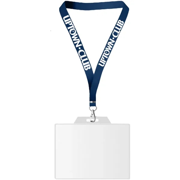 22" x 3/4" lanyard with badge holder.... from ASI 39552 BEL Promo