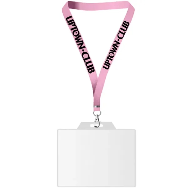 22" x 3/4" lanyard with badge holder.... from ASI 39552 BEL Promo