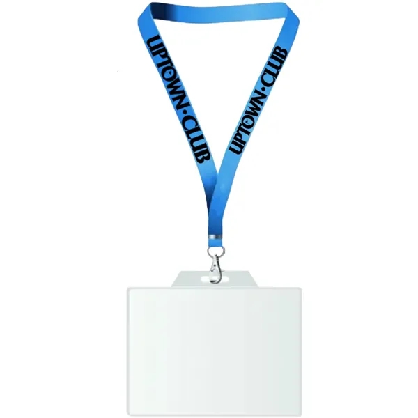 22" x 3/4" lanyard with badge holder.... from ASI 39552 BEL Promo