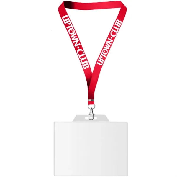 22" x 3/4" lanyard with badge holder.... from ASI 39552 BEL Promo