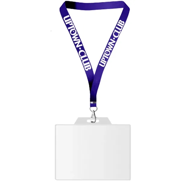 22" x 3/4" lanyard with badge holder.... from ASI 39552 BEL Promo