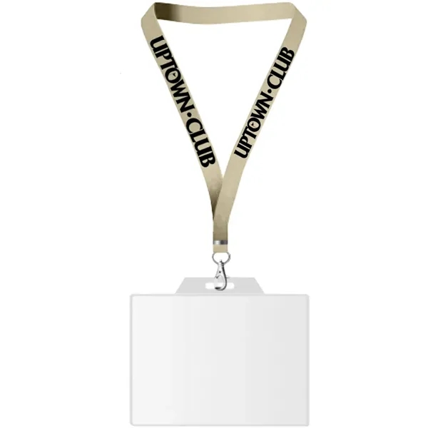 22" x 3/4" lanyard with badge holder.... from ASI 39552 BEL Promo
