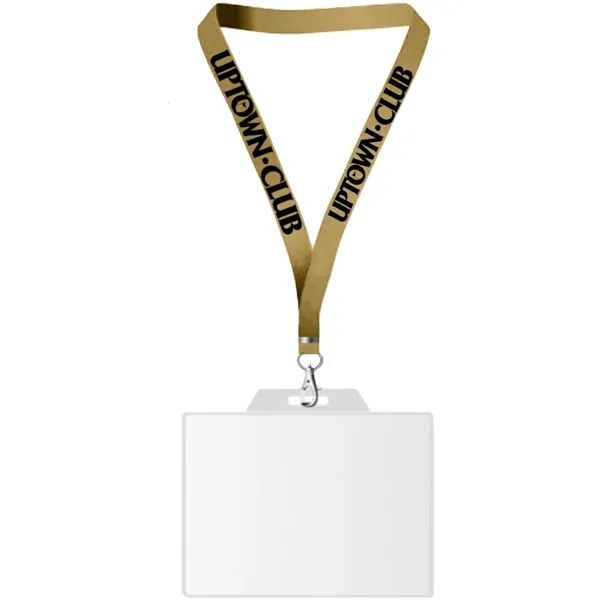 22" x 3/4" lanyard with badge holder.... from ASI 39552 BEL Promo