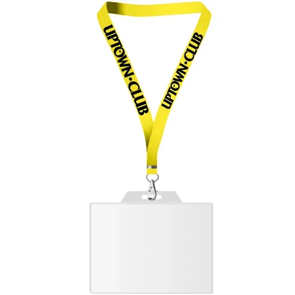 22" x 3/4" lanyard with badge holder.... from ASI 39552 BEL Promo