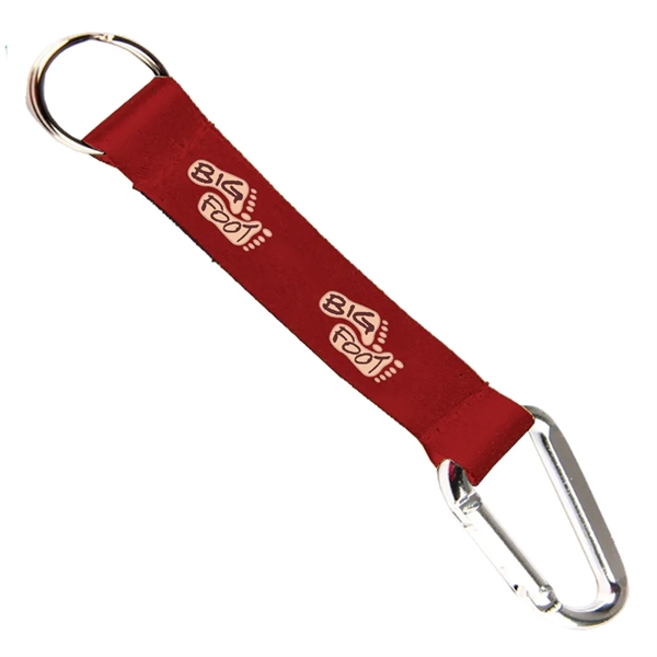 6" x 3/4" micro-weave pocket lanyard with carabiner.... from ASI 39552 BEL Promo