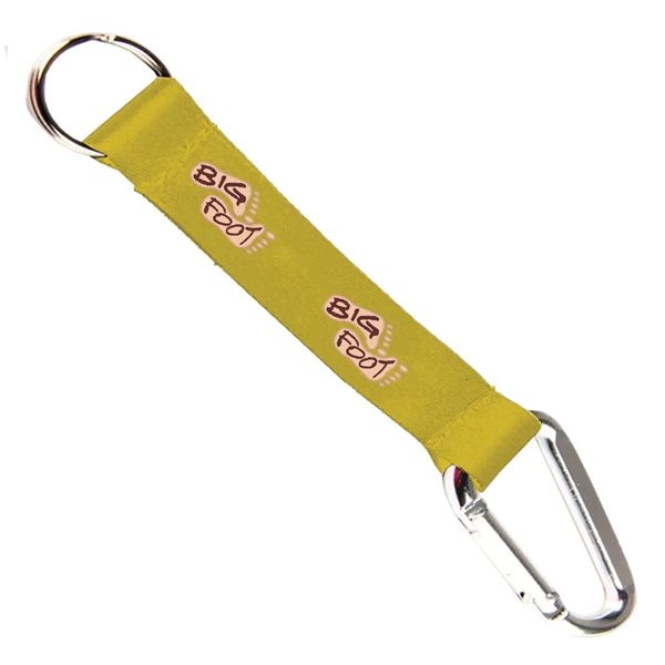 6" x 3/4" micro-weave pocket lanyard with carabiner.... from ASI 39552 BEL Promo