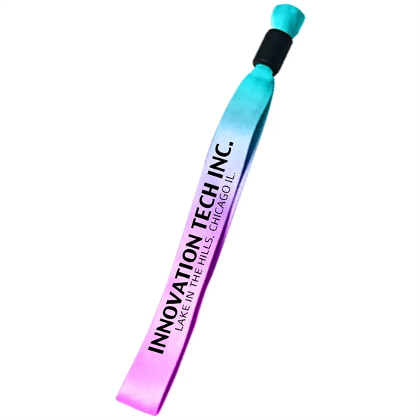 12" x 1/2" sublimated event wristband with locking bead.... from ASI 39552 BEL Promo