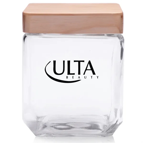 Glass Containers with wooden lids available in 2 sizes... from ASI 80060 VisionUSA