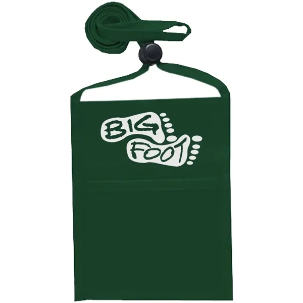 Single pocket wallet with front clear window, zipper closure and adjustable... from ASI 39552 BEL Promo