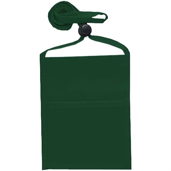 Single pocket wallet with front clear window, zipper closure and adjustable... from ASI 39552 BEL Promo