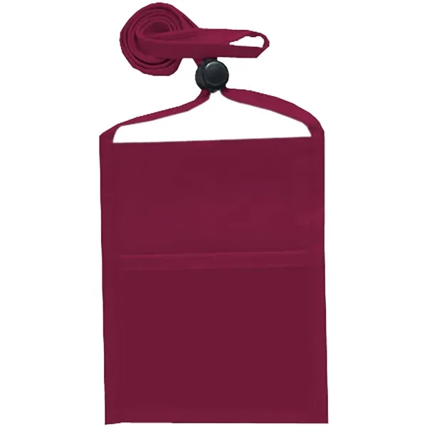 Single pocket wallet with front clear window, zipper closure and adjustable... from ASI 39552 BEL Promo