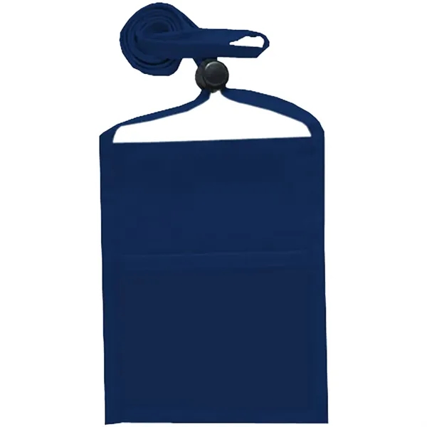 Single pocket wallet with front clear window, zipper closure and adjustable... from ASI 39552 BEL Promo