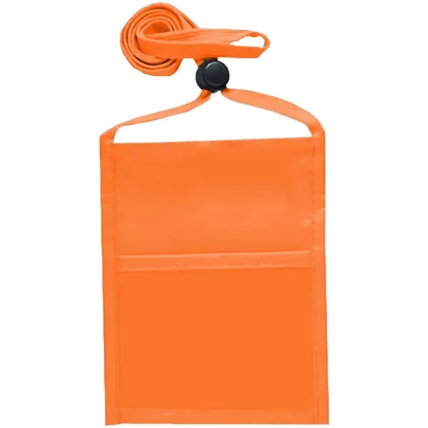 Single pocket wallet with front clear window, zipper closure and adjustable... from ASI 39552 BEL Promo