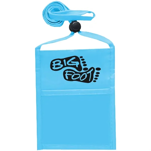 Single pocket wallet with front clear window, zipper closure and adjustable... from ASI 39552 BEL Promo