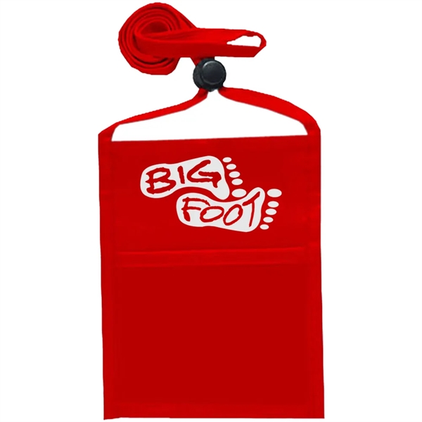 Single pocket wallet with front clear window, zipper closure and adjustable... from ASI 39552 BEL Promo