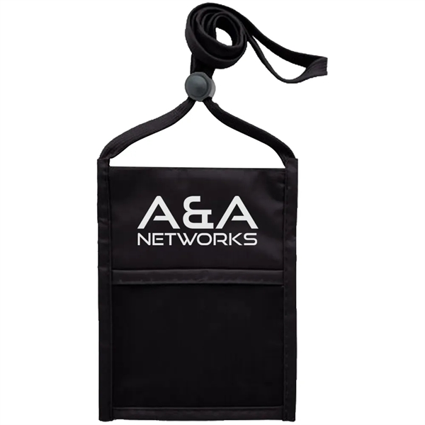 Neck wallet with zipper pocket and pen holder.... from ASI 39552 BEL Promo