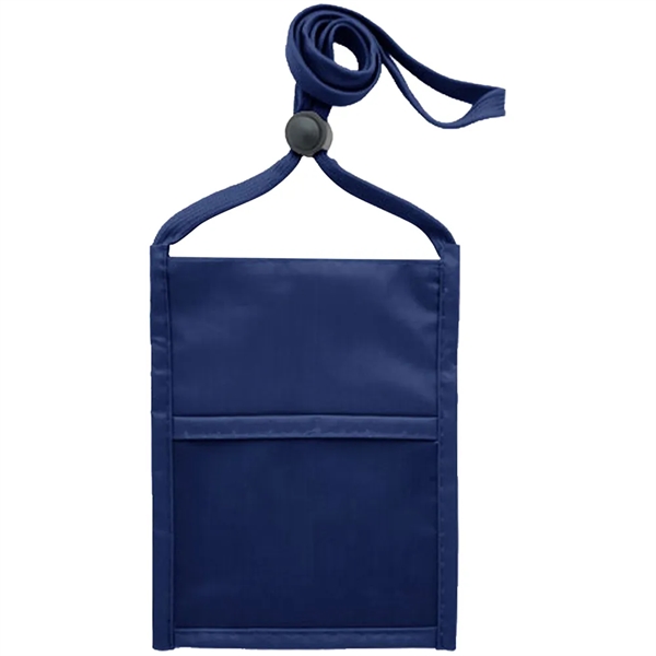 Neck wallet with zipper pocket and pen holder.... from ASI 39552 BEL Promo