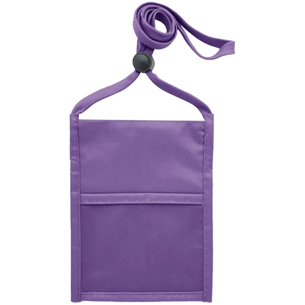 Neck wallet with zipper pocket and pen holder.... from ASI 39552 BEL Promo