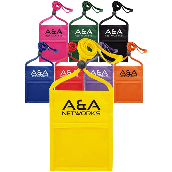 Neck wallet with zipper pocket and pen holder.... from ASI 39552 BEL Promo