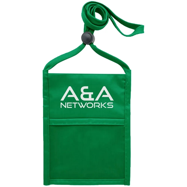 Neck wallet with zipper pocket and pen holder.... from ASI 39552 BEL Promo