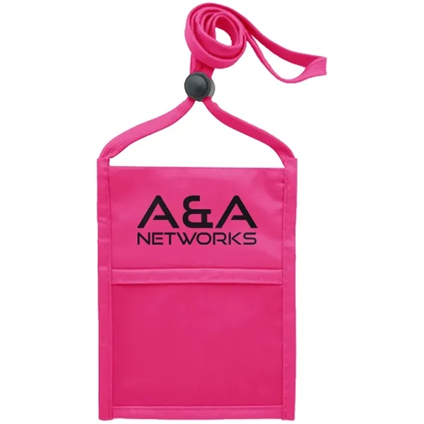 Neck wallet with zipper pocket and pen holder.... from ASI 39552 BEL Promo