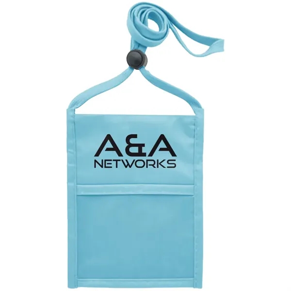 Neck wallet with zipper pocket and pen holder.... from ASI 39552 BEL Promo