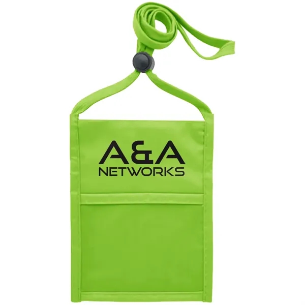 Neck wallet with zipper pocket and pen holder.... from ASI 39552 BEL Promo