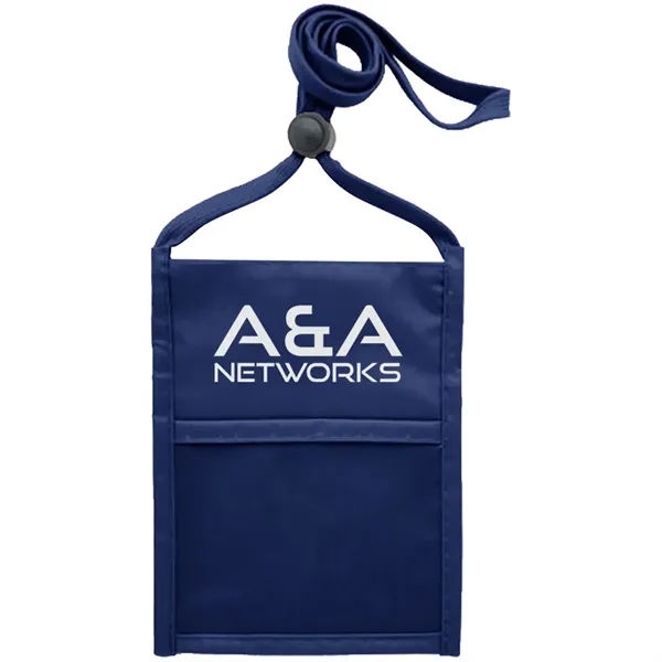 Neck wallet with zipper pocket and pen holder.... from ASI 39552 BEL Promo